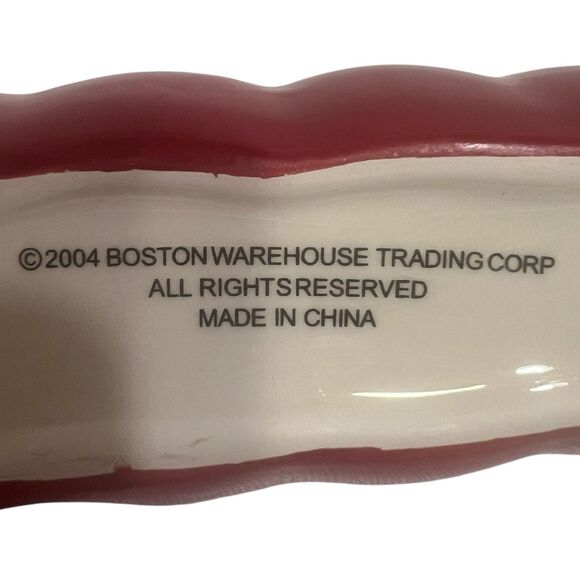 Vintage Boston Warehouse Lobster Tray 18" Red Coastal Ceramic Server Dish - Picture 5 of 9